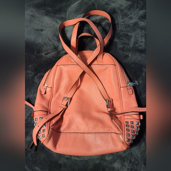 Michael Kors Rhea Studded Backpack Pink - Picture 5 of 15